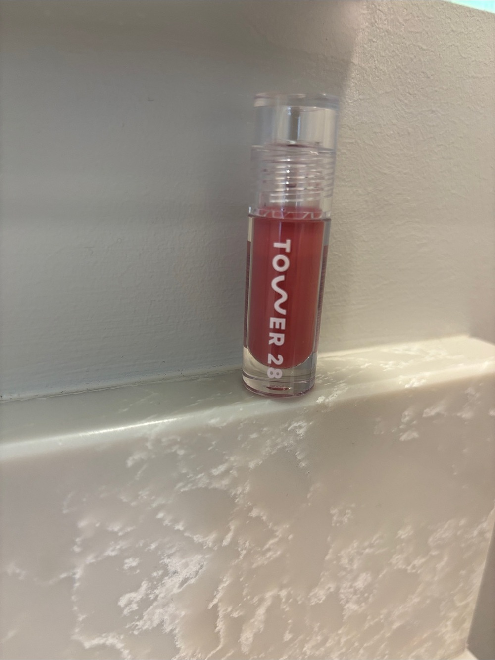 Tower 28 Shine On Lip Jelly Hydrating Non-Sticky Lip Oil Pistachio .04 oz NEW
